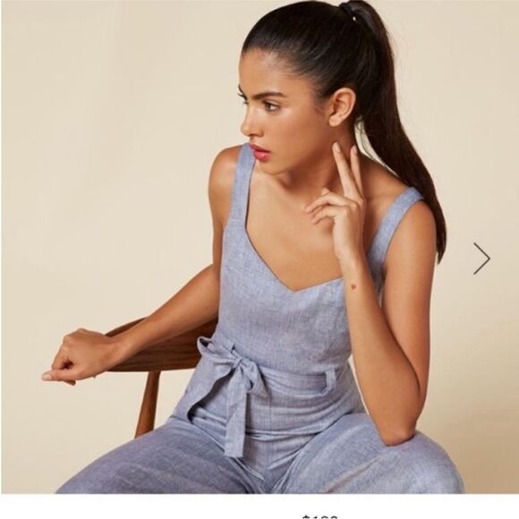 Reformation Elegant Gray Jumpsuit, XS - Picture 2 of 9